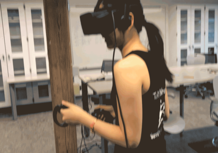 subject in oculus headset